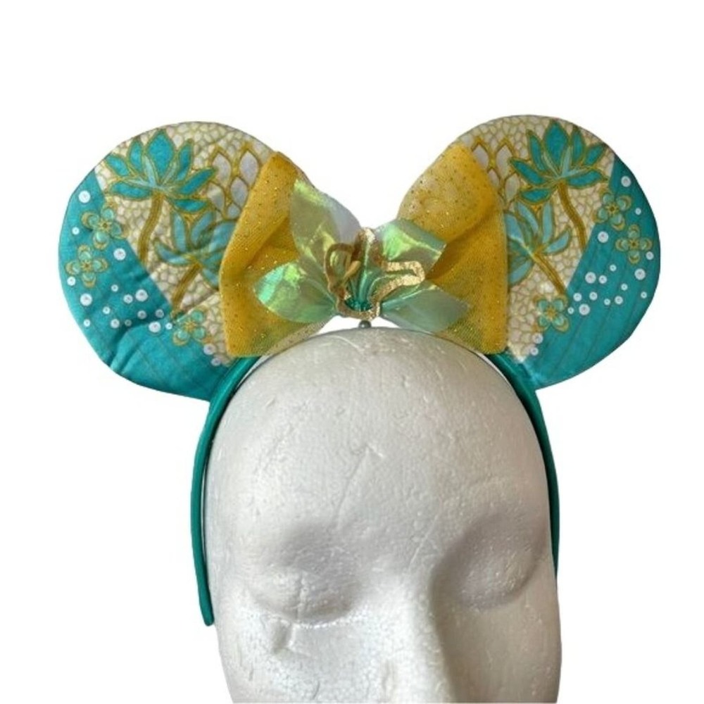 Disney Princess Mickey Ears Aladdin Jasmine Teal Gold